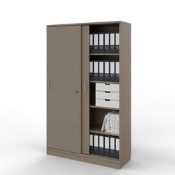 Skydedørsskab med 2x5 rum - EP Xtra