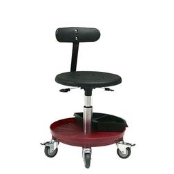 Taburet Smile m. værktøjshylde og ryglæn