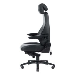 24 timers kontorstol Be-Ge 300, læder