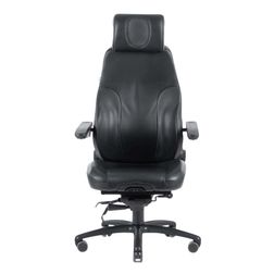 24 timers kontorstol Be-Ge 300, læder