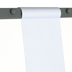 Flipover tavle med rund fod på hjul 65x100h cm.