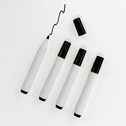 Whiteboardtusser 4 stk. sort