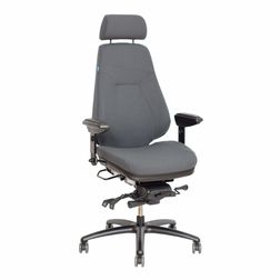 24 timers kontorstol Be-Ge 852, grå