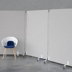 Gulvskærm på hjul Nordic Light Care, 115x186 cm