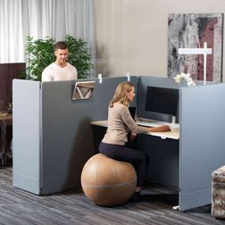 Skærmbås Nordic Light, 80x120x140h cm.