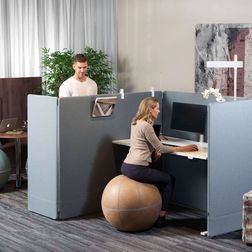 Skærmbås Nordic Light+, 80x120x140h cm.