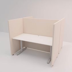 Skærmbås Nordic Light, 2 rum, 180x180 cm