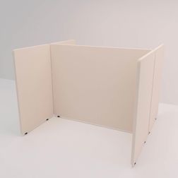 Skærmbås Nordic Light, 2 rum, 180x180 cm