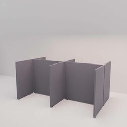 Skærmbås Nordic Light, 4 rum, 180x280 cm
