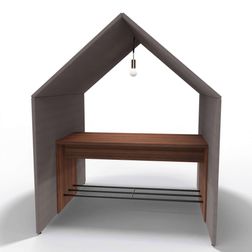 Akustik hytte Half a Hut mobilt møderum