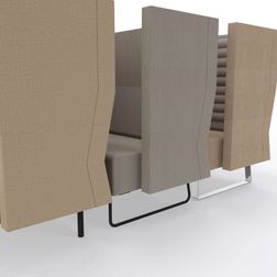 Sofa Wave mellem ryg til 3 personer