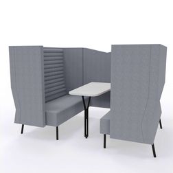 Møderum Wave høj ryg til 4 personer