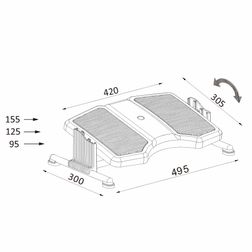 Fodstøtte Pro, sort