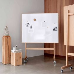 Whiteboard på hjul Lintex Wood Mobil 151x196h cm