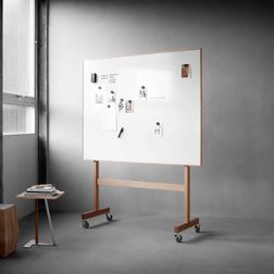 Whiteboard på hjul Lintex Wood Mobil 151x196h cm