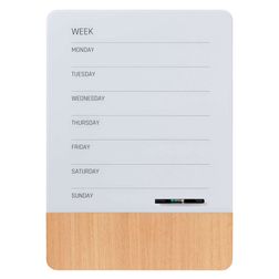 Glastavle Naga ugeplan 50x70 cm