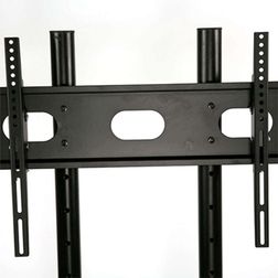 TV stativ med hjul, Slimline, sort