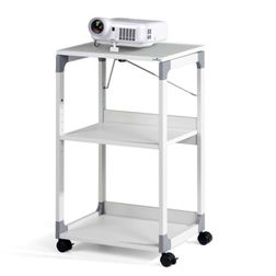 Vogn til projektor/overhead, lysegrå