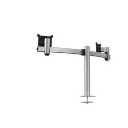 Skærmarm Pro til 2 skærme, til kabelgennemføring