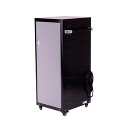 PC-Ladeskab med 10 rum, på hjul