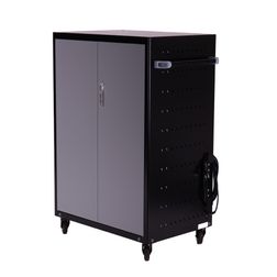 PC-Ladeskab med 20 rum, på hjul