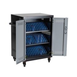 Ipad-vogn med 40 rum til tablets, mobil mm, på hjul