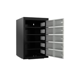 PC-skab med 5 rum, inkl. opladning og cylinderlås