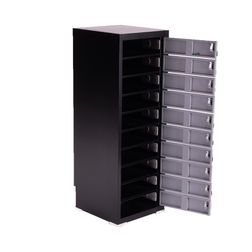 PC-skab med 10 rum, inkl. opladning og cylinderlås