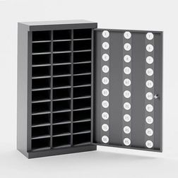 Mobilskab 30 rum m/nøglelås