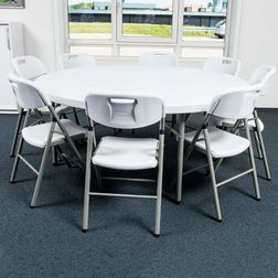 Klapstol American, hvid