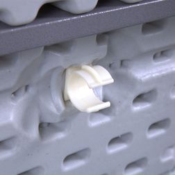 Klapbord American Smalt 45x180 cm, hvid