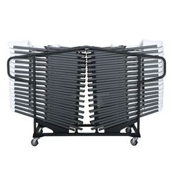 Stolevogn American 48 klapstole, sort