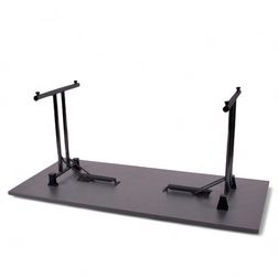 Klapbord Stabelfix Lux II 80x180, sort stel