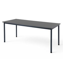 Kantinebord Oporto Base 80x180, sort stel