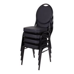 Banquet Classic Banketstol, sort PU
