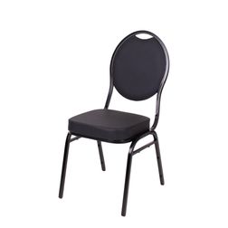 Banquet Classic Banketstol, sort PU