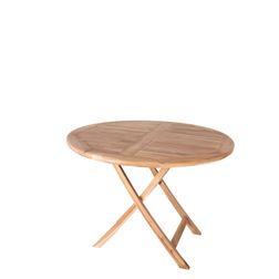 Rundt Udendørs Bord Oviedo teaktræ Ø100