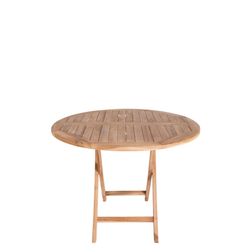 Rundt Udendørs Bord Oviedo teaktræ Ø100