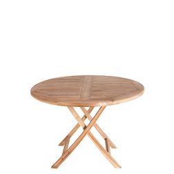 Rundt Udendørs Bord Oviedo teaktræ Ø100