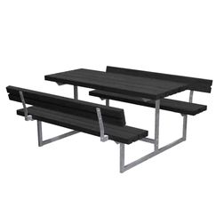 Basic Junior m/2 ryglæn 118 cm, sort