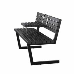 Relax bænk m. hængebord 150 cm, sort