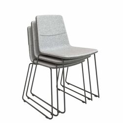 Mødestol Tango, sort metal stel