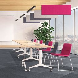 Mødestol Tango, sort metal stel