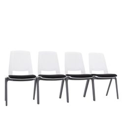 Mødestol Fila rækkestol m. sort polster