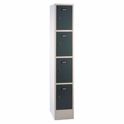 Personaleboks UniBox 1x4 rum. Mørkegrå