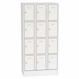 Personaleboks UniBox 3x4 rum. Lysegrå