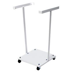 Affaldsvogn, hvid. Til  60 ltr. sække