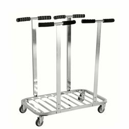 Affaldsvogn dobb, galv. Til 125 ltr. sæk