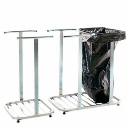 Affaldsvogn dobb, galv. Til 125 ltr. sæk