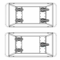 Affaldsvogn 300 liter gul